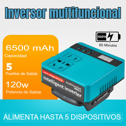 Banco de potencia inversor de batería de litio de conversión de voltaje inteligente multifuncional